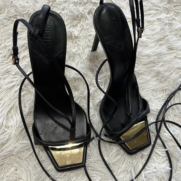 Schutz Vikky Wrap sandal - Size 8 - black - Picture 4 of 9